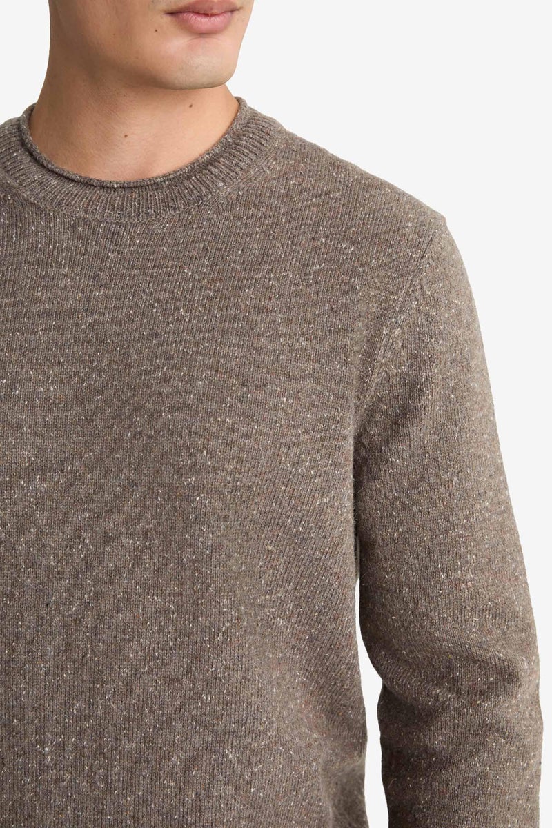 DeFacto Beige Man Standard Fit Crew Neck Knitwear Pullover Casual - Image 5